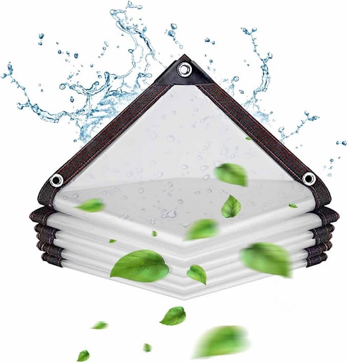 Transparant Dekzeil 2x3m - Waterdicht & Scheurvast voor Camping, Tuin en Auto