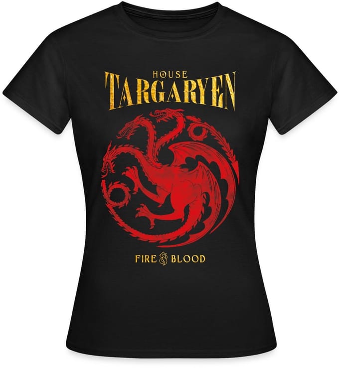 Game Of Thrones Huis Targaryen T-Shirt Dames