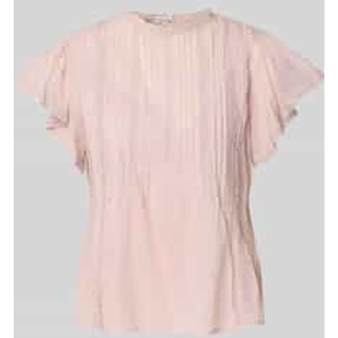 Regular fit blouse van puur katoen met ajourpatroon