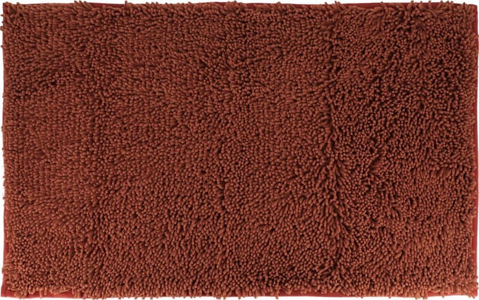 Tendance Badmat microfiber - hoogpolig - koper - 50x80 cm - absorberend - badkamer - antislip
