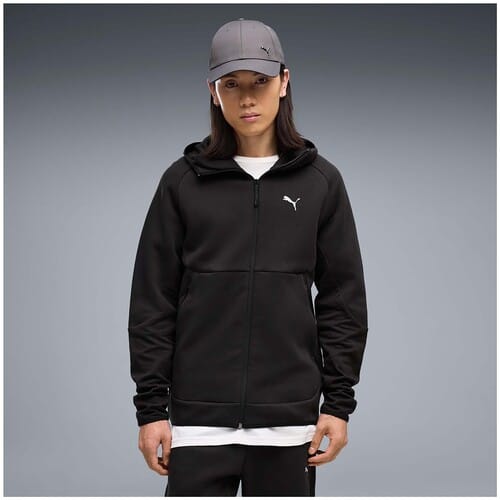 Puma Pumatech Slim Elevated Full-Zip Hoodie Dk Sweater - Sportswear - Volwassen