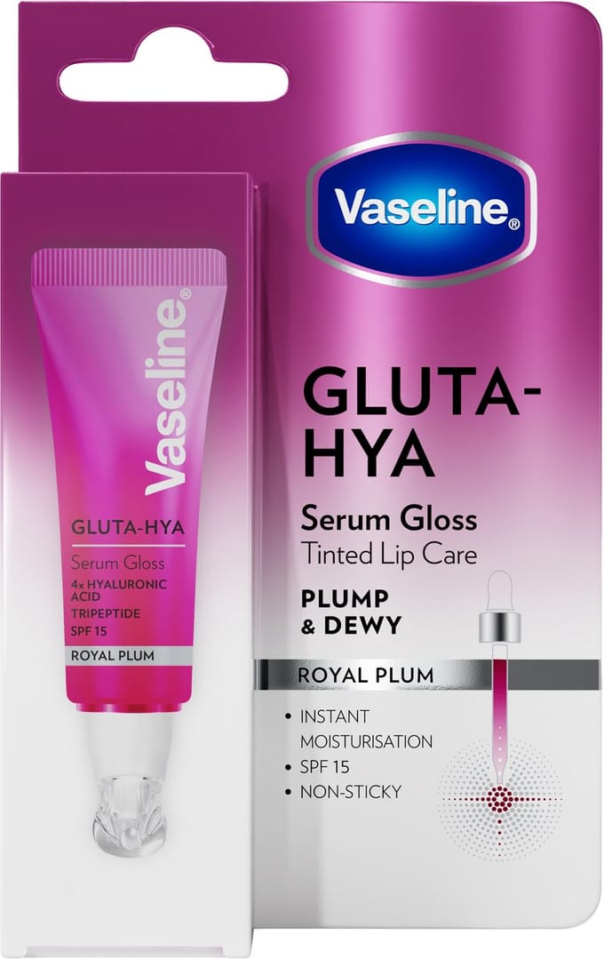 Vaseline - Gluta Hya Lip Serum Gloss Royal Plum 10ml
