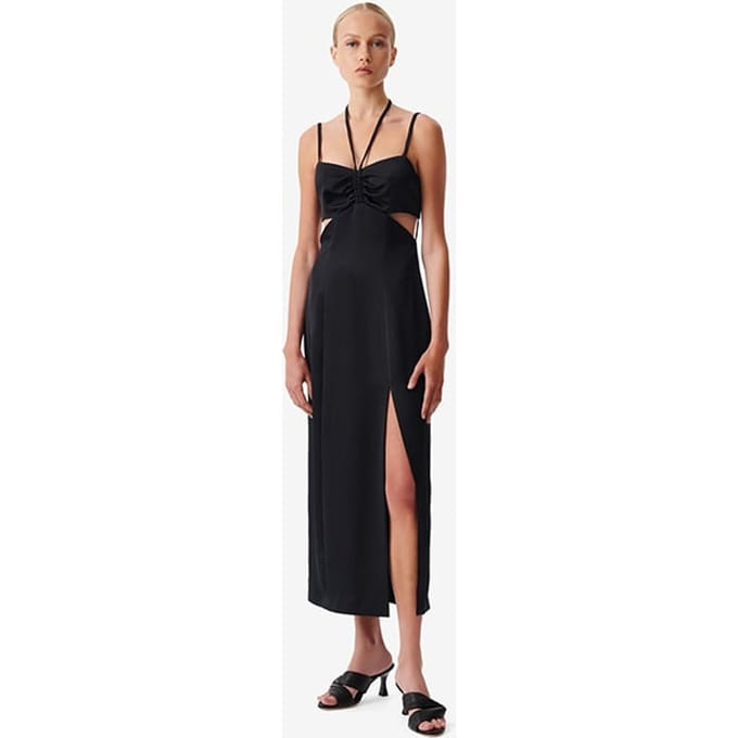 IRO Paris Helina Black Maat: M | Midi Jurken Outlet | Dames | Zwart