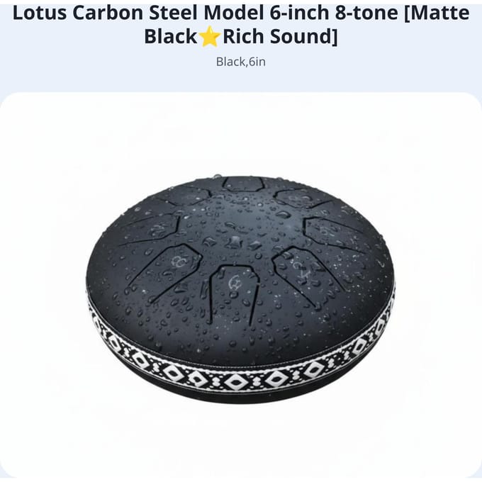 Stalen Slagtrommel Lotus Thema Ontwerp Percussie-instrument Hemels Geluid Handmatig Gestemd Voor Meditators