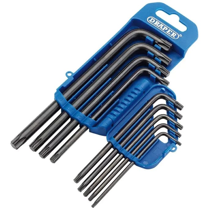Set van 9 torx steeksleutels Draper