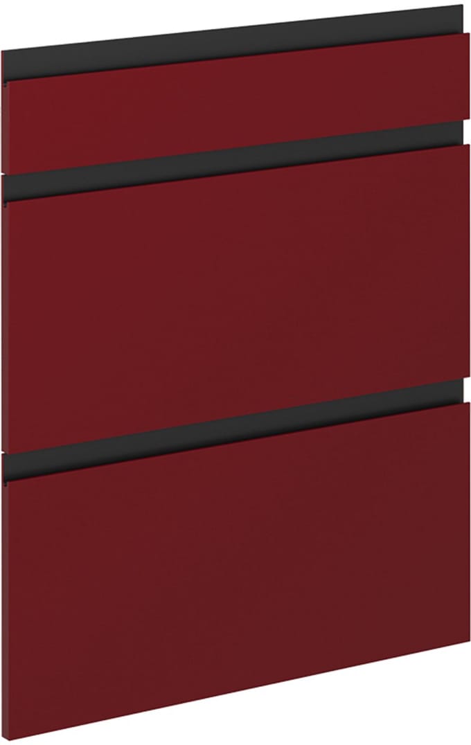 Vicco R-Line Keukenfront – 59.6 x 70.4 cm meubelfront voor de onderkast met lades Rood