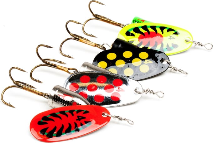 DLT Roofvis Spinner Set 4 Delig - Spinners - Assorti - Blinkers