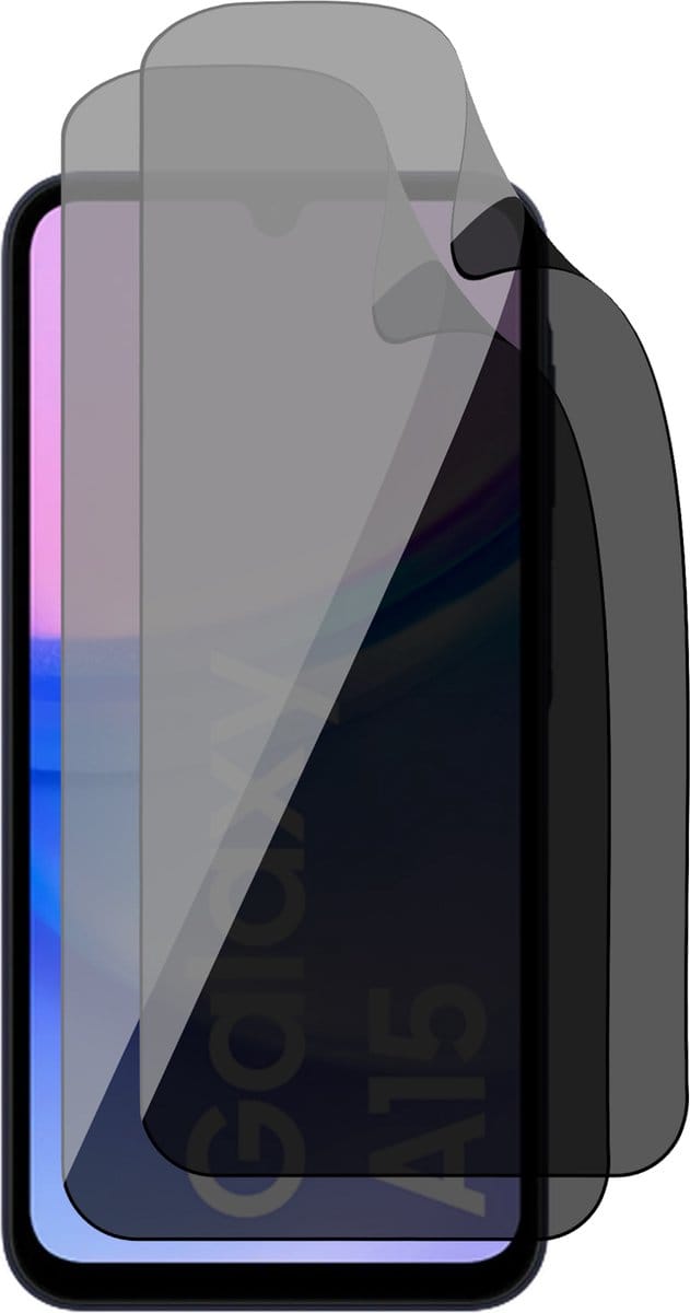Privacy Screenprotector geschikt voor Samsung Galaxy A15 - 2x FlexGuard Screen Protector