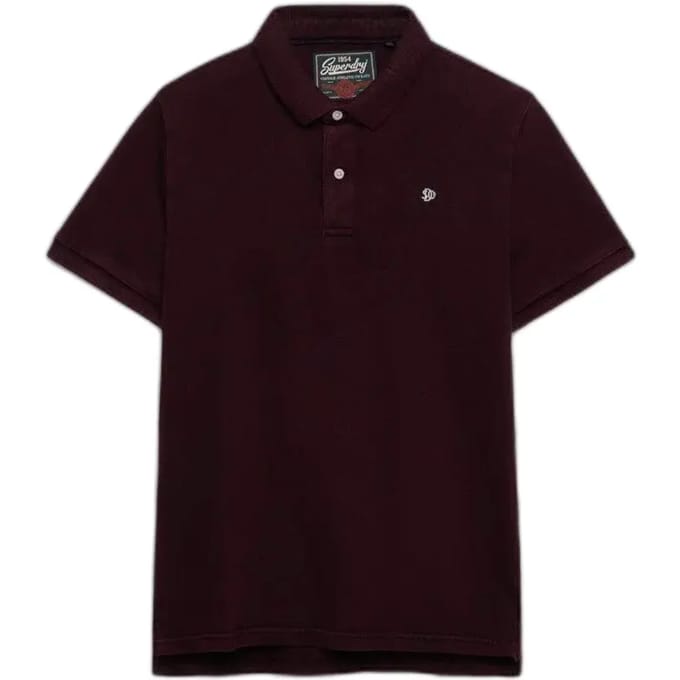 Superdry Vintage Destroy Korte Mouw Poloshirt Paars S Man