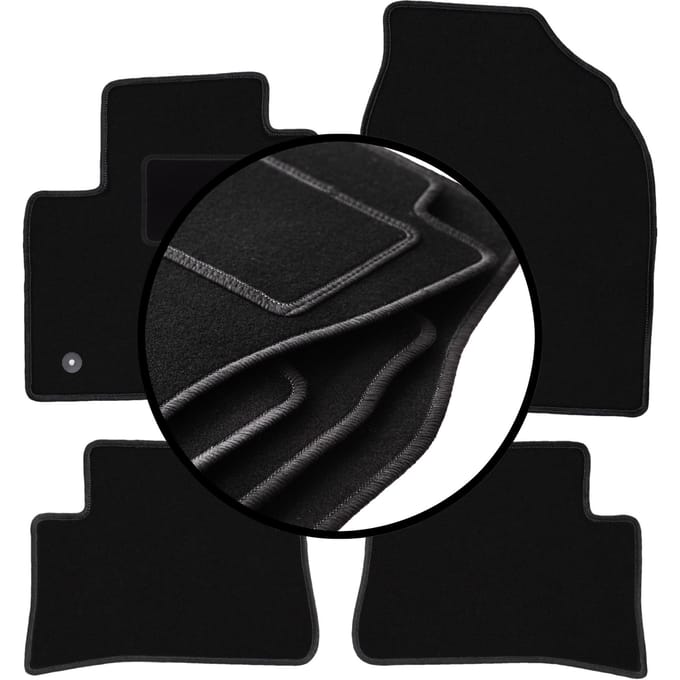 Complete set veloursmatten voor: Toyota C-HR Hybrid crossover (2016-)