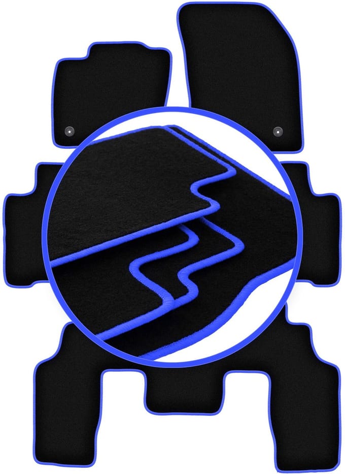 CARLUX-BLUE automatten voor: Ford S-MAX MK2 7-zitter (2015-)