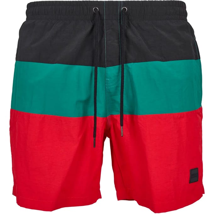 Urban Classics - Color Block Zwemshorts - L - Zwart