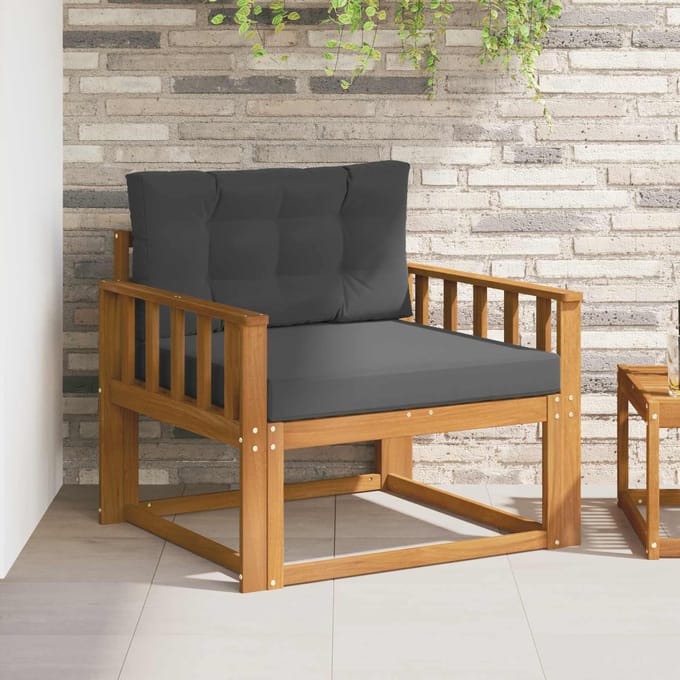 vidaXL - Buiten - Midden - Sofa - Naturel