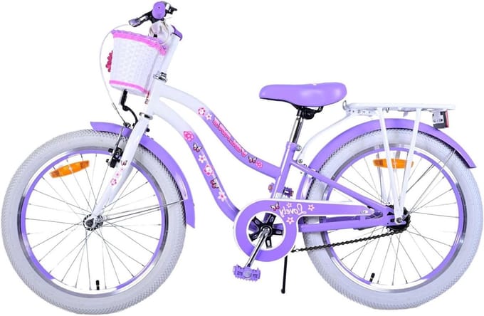 Kinderfiets - Meisjesfiets - Buiten spelen - Stevig frame - 20 inch - Lila