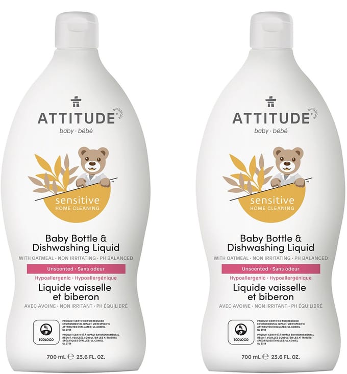 ATTITUDE Sensitive Afwasmiddel Bundel – Geurloos & Veilig voor Baby ECO - duurzaam