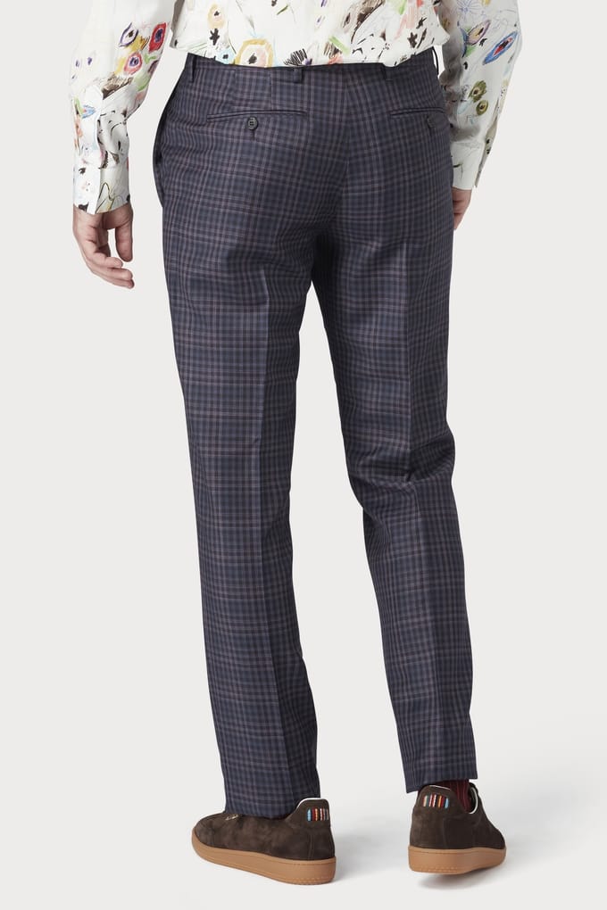 Paul Smith Trouser Dark Violet Größe: W36 | Maßgeschneiderte Hosen Outlet | Herren | Violett