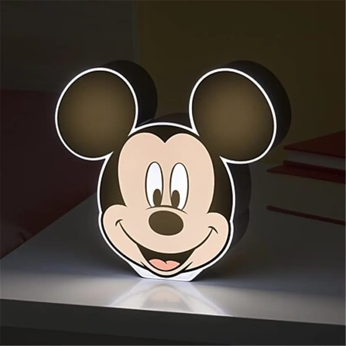 Paladone Disney Mickey Mouse Bureau Lamp - 17 cm, Beige/Wit/Zwart