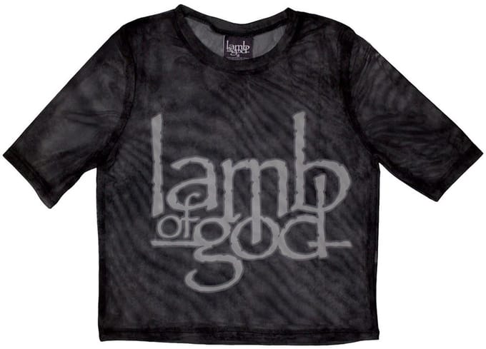 Lamb Of God - Logo Crop top - S - Zwart