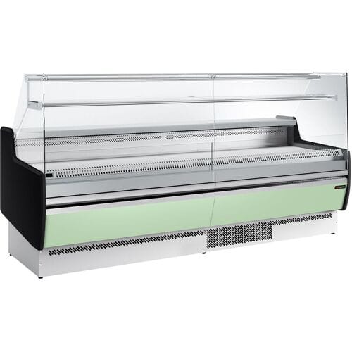 GGM Gastro Kühltheke - 2560mm - 1 Ablage - Frontblende Hellgrün