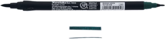 ZIG Art & Graphic Twin Tip brush marker - Marine Green