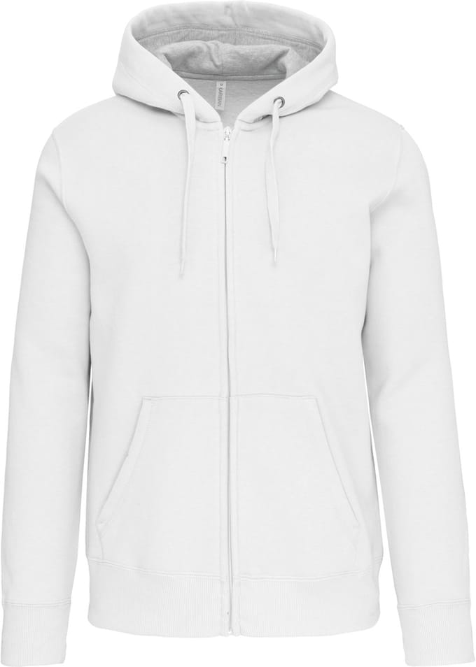 Kariban Hooded sweater met rits K444 - White - M