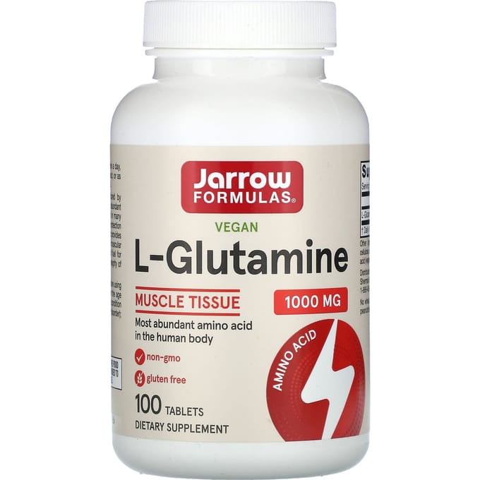 Jarrow Formulas, L-Glutamine, 1 000 mg, 100 comprimés