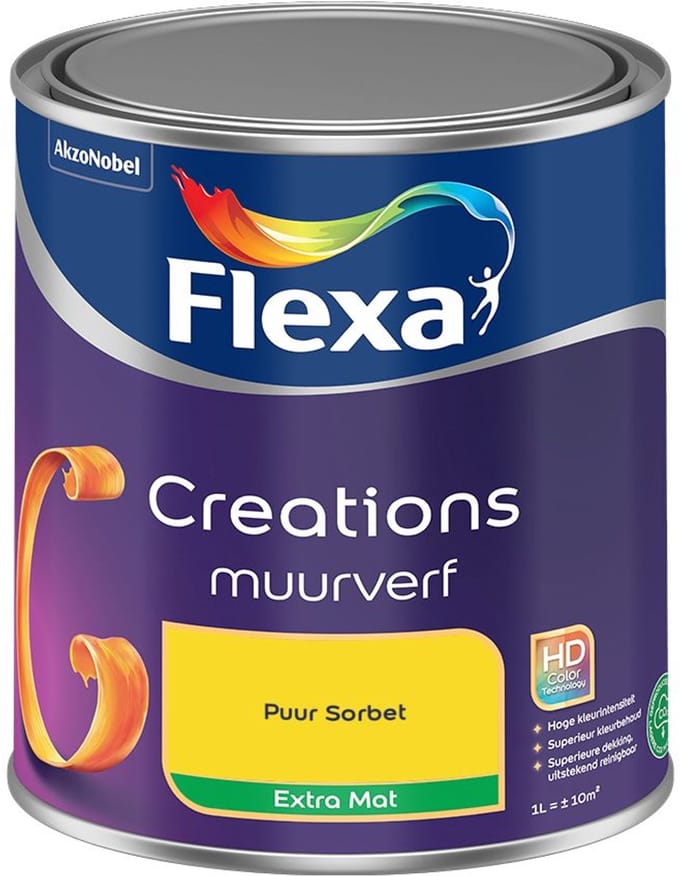 Flexa - Creations Muurverf Extra Mat - Puur Sorbet - Mengverf - 1 L