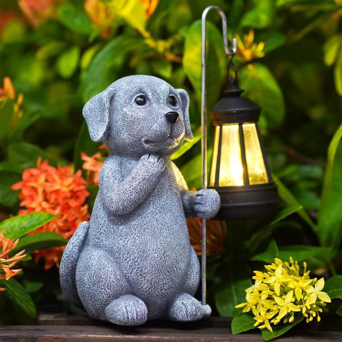 Zonnelantaarn Hond | Gepersonaliseerd Sfeerlampje