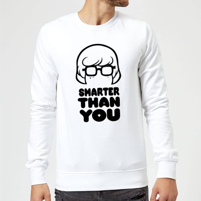 Scooby Doo Smarter Than You Sweatshirt - White - S