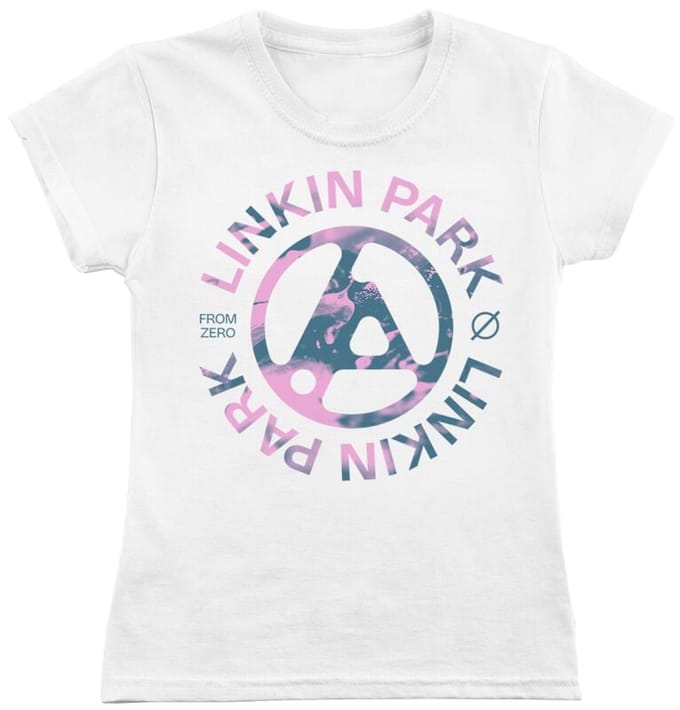Linkin Park T-shirt - From Zero Spill - M tot 3XL - voor Vrouwen - wit