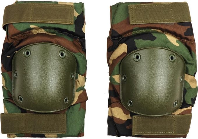 Knie beschermers neoprene woodland camo