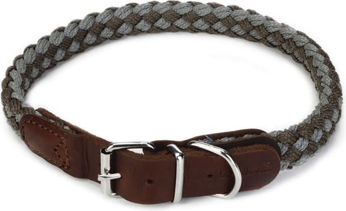 Beeztees Korda - Halsband Hond - Grijs/Lichtgrijs - 53-59 cm