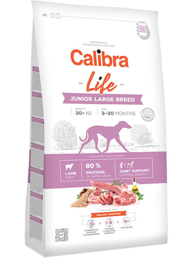Calibra Dog Life Junior Large Breed - Lam - 2,5 kg