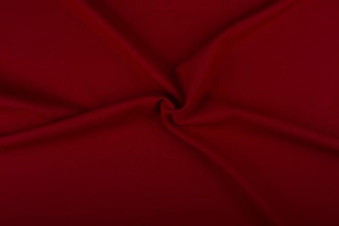 Texture/Polyester stof - Donkerrood - 25 meter