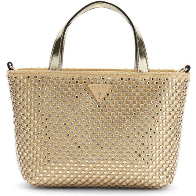 GUESS handtas schoudertas Tasmin Mini Tote Gold goudkleurig
