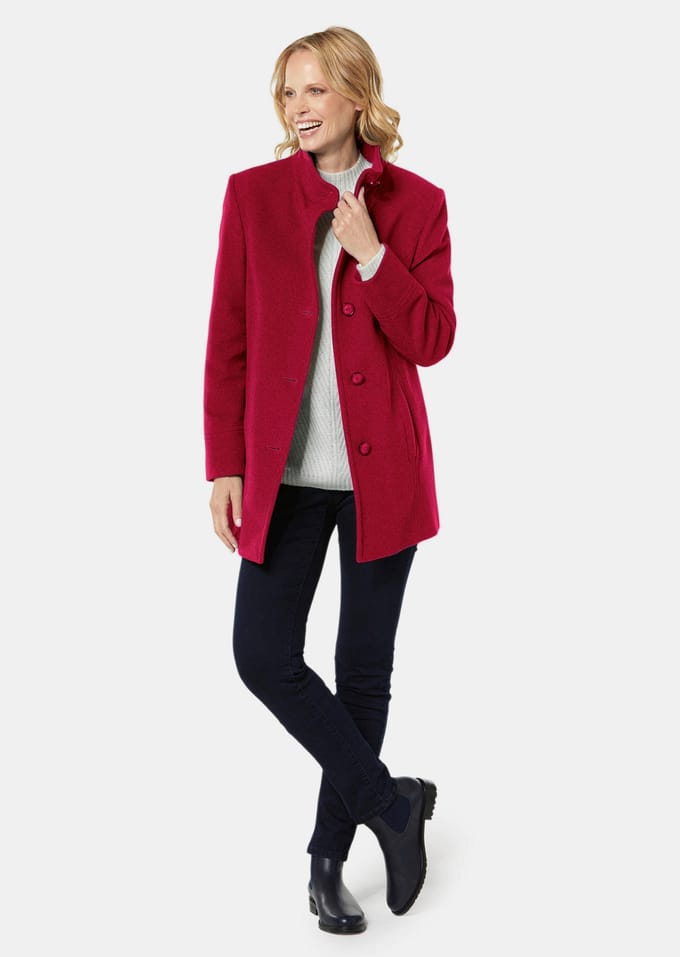 Goldner Wollen jas Elegante winterjas met opstaande kraag