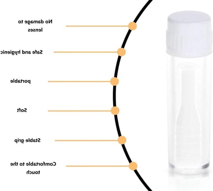 Onf3 - Contactlenzen inzethulp - Nauwkeurige plaatsing - Wit - Hulp