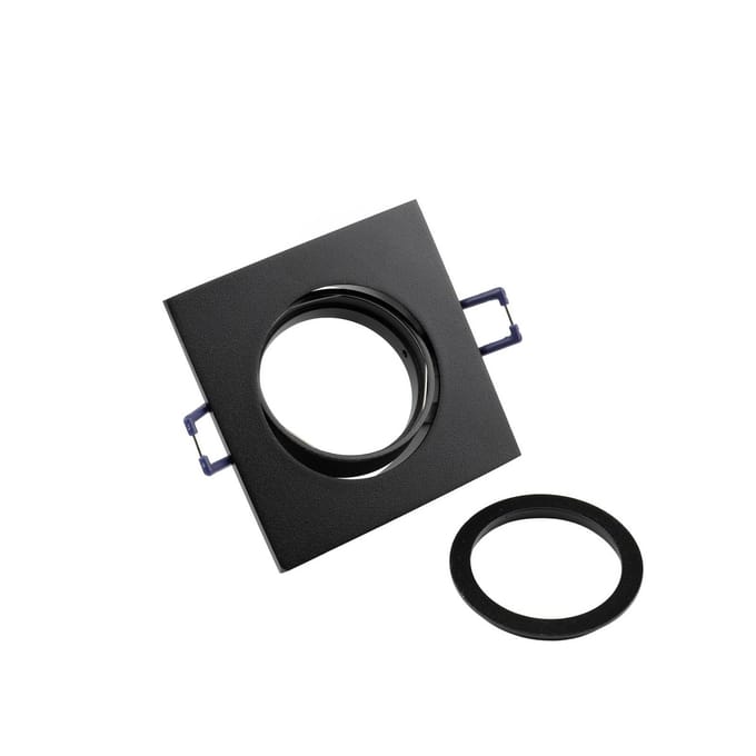 Deko Light Samsola, eckig, Schwarz 110049 Plafondspot GU10 Zwart (mat)