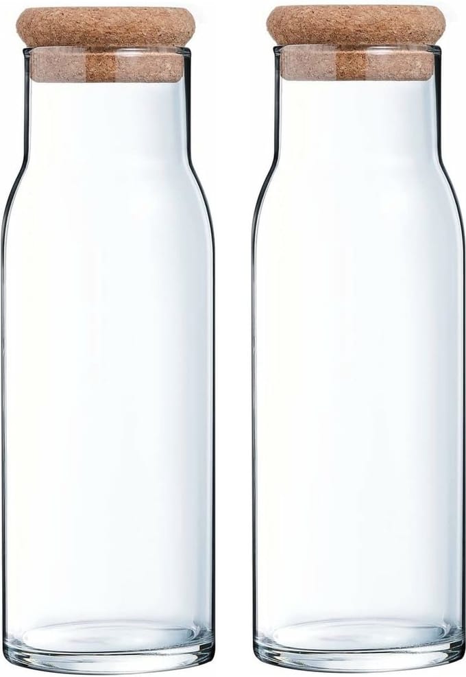 Luminarc Karaf Funambule 1 liter met KurkStop - 2 Stuks