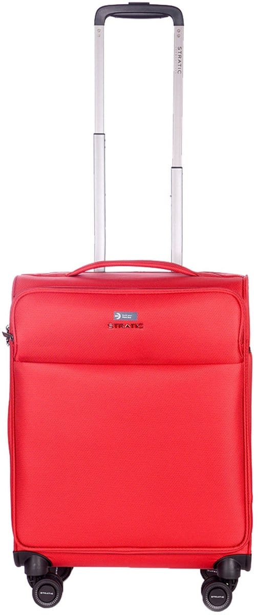 Stratic Light+ - zachte koffer - handbagage – 55x40x20 cm – 2,1 kg - 37 L – lichtgewicht – rood