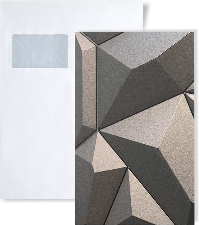 Profhome 3D Glacier Interlocking Collection Wandpaneel - Staal - A4-formaat