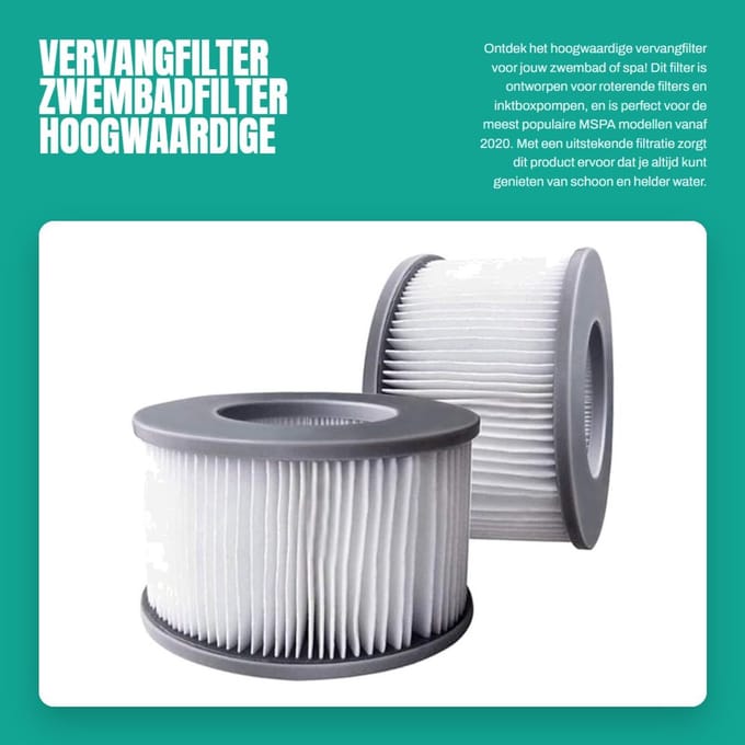 Dailygoods- Filter Hoogwaardige Kwaliteit - Compatibel met Spa