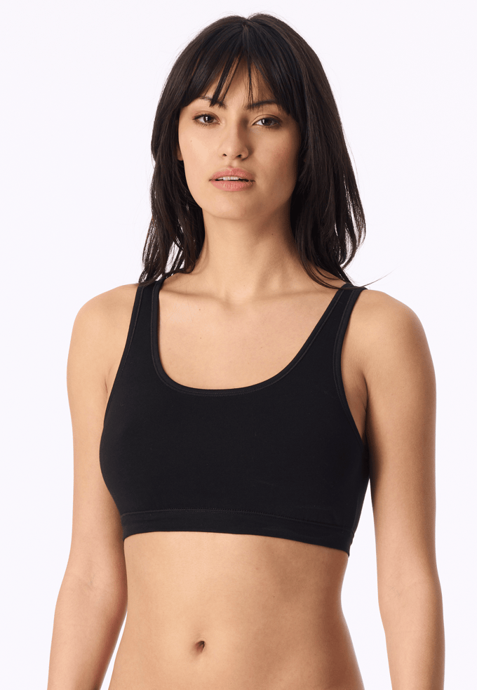 Schiesser 2 PACK Bustier 95/5 zonder cups - Dames Beha zwart