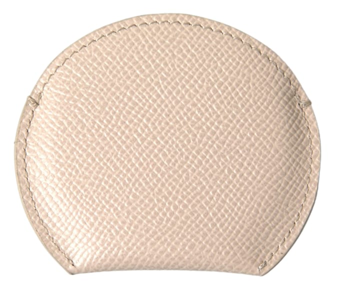 Halve Maan Muntentas Beige Leer