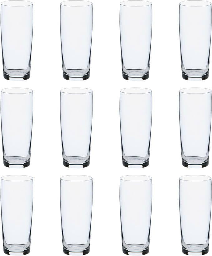 Mammoet - Bierglas - Budgetline Fluitje - 19 cl - Transparant glas - 12 stuks