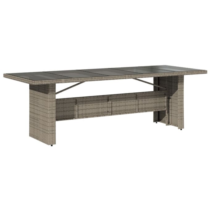 vidaXL - 9-delige - Tuinset - met - kussens - poly - rattan - grijs