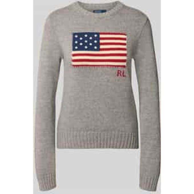 regular fit gebreide pullover van puur katoen