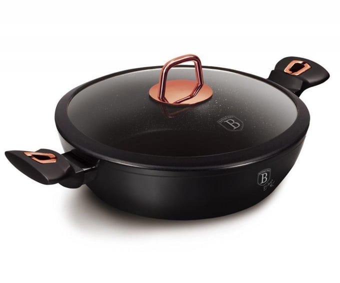Berlinger Haus Granit Pot 28cm Black Rose - Energiezuinig & Inductie