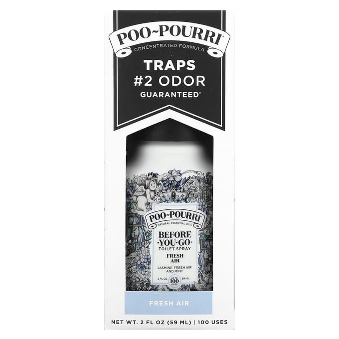 Poo-Pourri, Non-Toxic, Toilet Spray, Fresh Air, 59 Ml (2 Fl Oz)