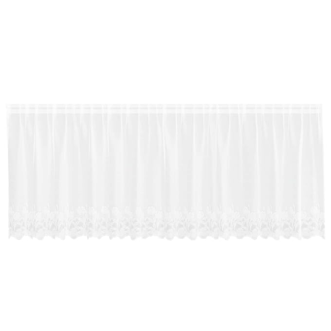 vidaXL Kantgordijn Wit 80 x 400 cm Polyester